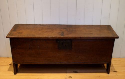 Early 18th Century Oak Boarded Chest